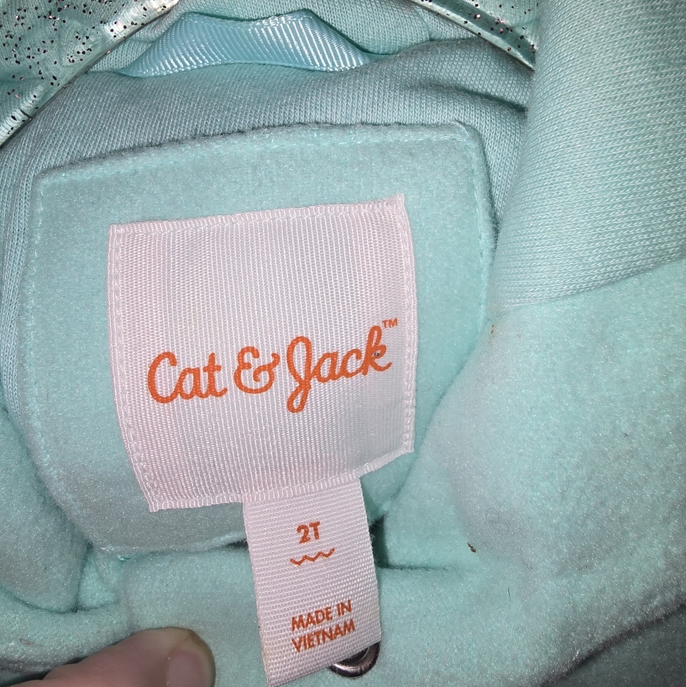 Cat & Jack mint Hooded Jacket - Picture 2 of 3